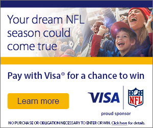 Pay with Visa for a chance to win