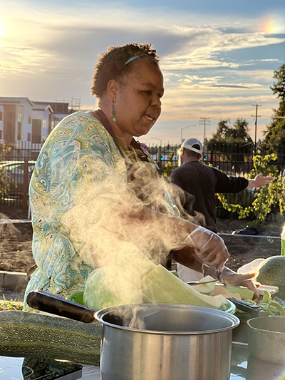 Caterer Regina Range, owner of The Burnt Skillet