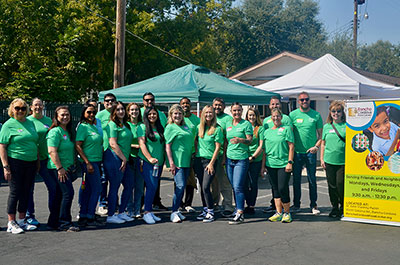 SAFE Credit Union employees volunteer at the Rancho Cordova Food Locker