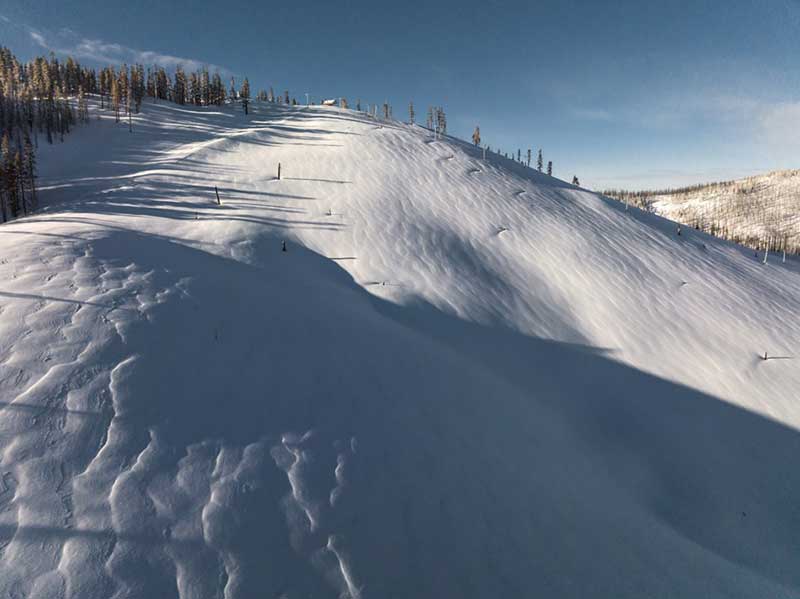 One of Sierra-at-Tahoes many areas of skiable terrain.