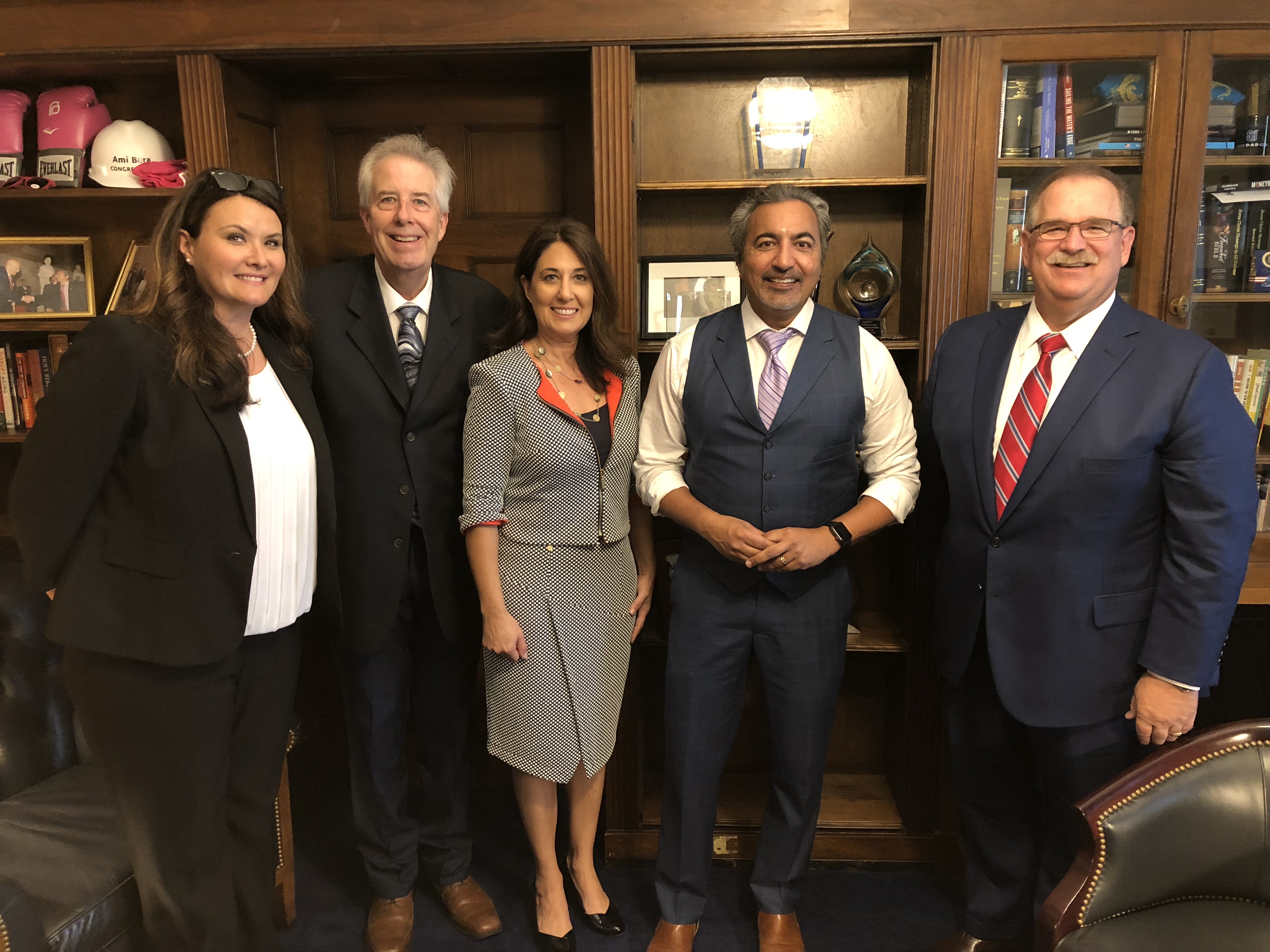 Amanda Merz and Dave Roughton met with Reps. Ami Bera