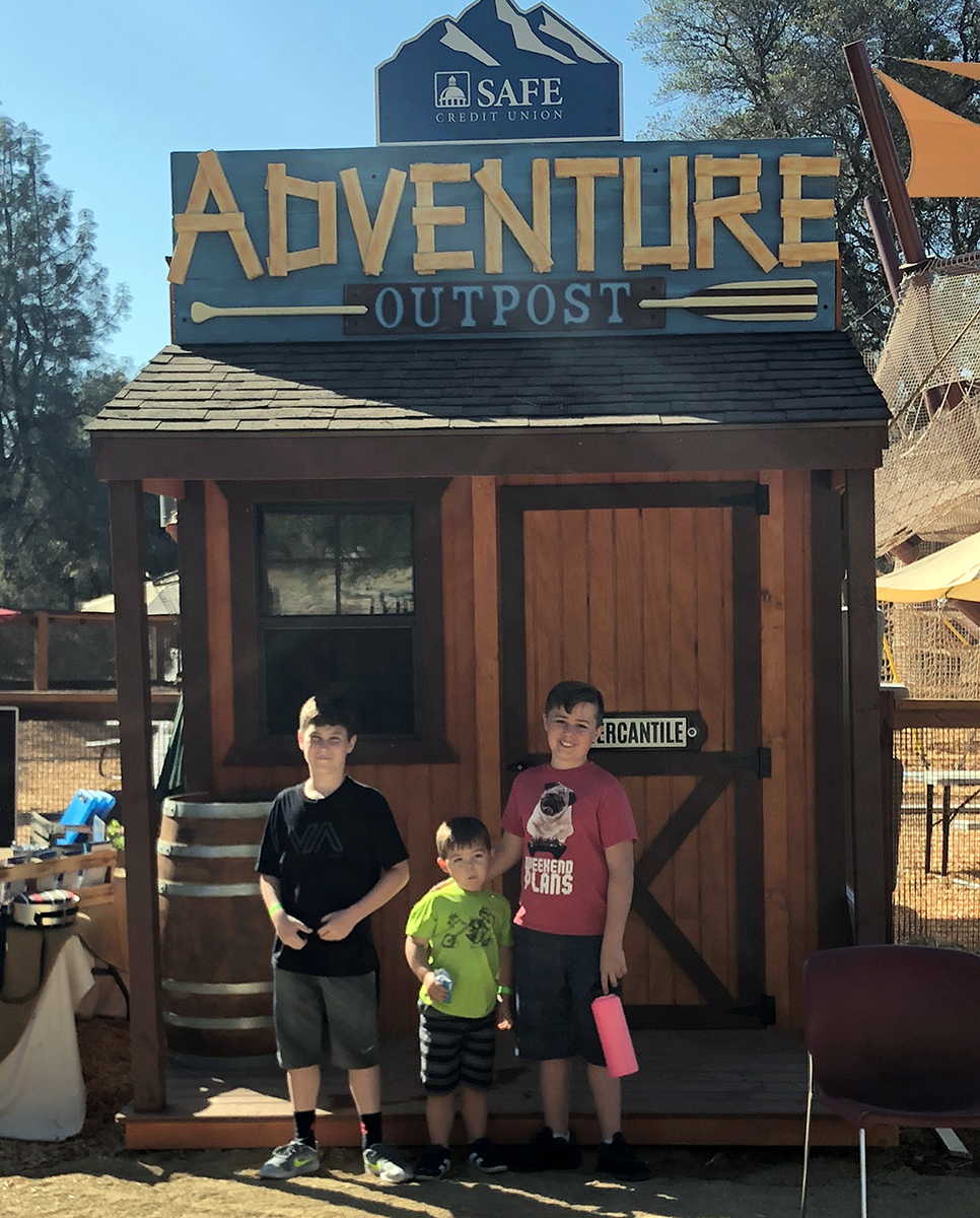 Quarry Park SAFE Adventure Outpost with Noah, Parker and Braden