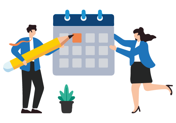 Schedule appointment illustration